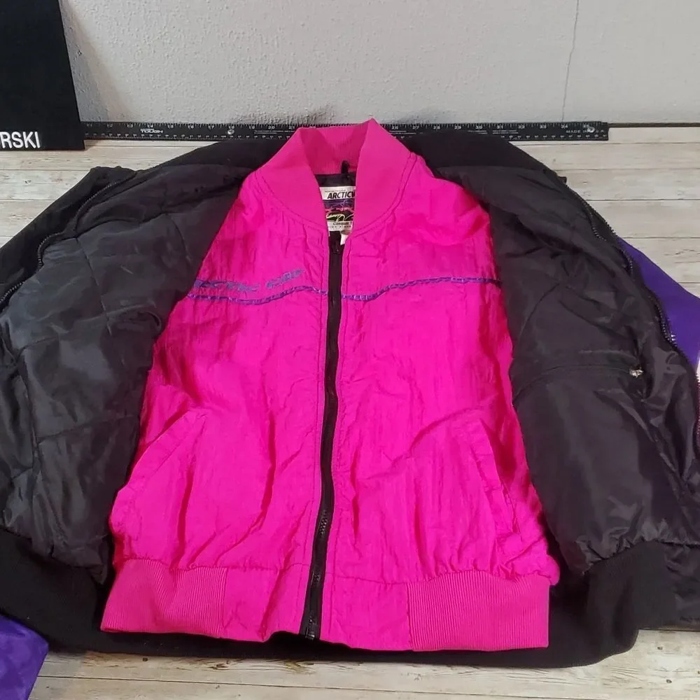 Retro Arctic Cat Women's Legend Neon 2-in-1 Snowmobile Jacket‎ Coat Size Medium